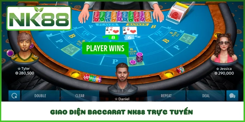 Giao diện Baccarat NK88 trực tuyến 
